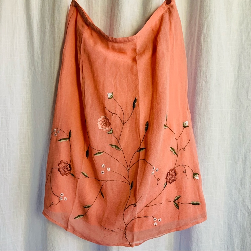 Floral Embroidered Skirt Amanda Smith PS
